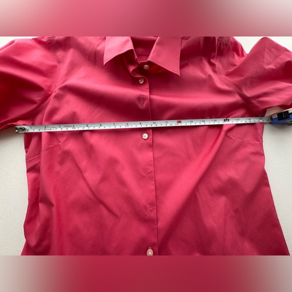 Lands’ End Pink Button Down Shirt Size Small - Picture 5 of 12